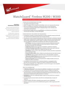 WatchGuard® Firebox M200 / M300