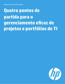 Quatro pontos de partida para o gerenciamento eficaz de