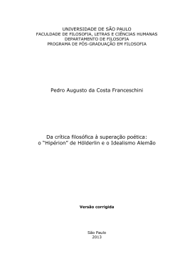 Pedro Augusto da Costa Franceschini Da crítica filosófica à