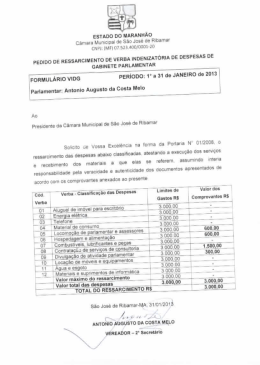 Arquivo - C&acirc;mara Municipal de S&atilde;o Jos&eacute; de Ribamar