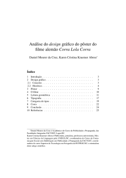 An&aacute;lise do design gr&aacute;fico do p&ocirc;ster do filme alem&atilde;o Corra