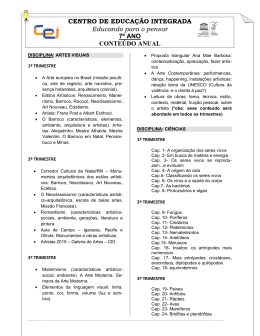 Conteúdo Anual - 7º ano