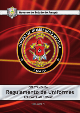 REG. UNIFORM CDR - Corpo de Bombeiros Militar do Amapá