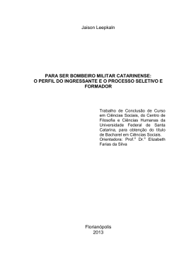 Jaison Leepkaln PARA SER BOMBEIRO MILITAR CATARINENSE