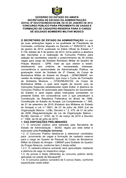 Edital - Funda&ccedil;&atilde;o Universa