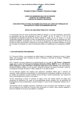 edital do corpo de bombeiros militar de sergipe