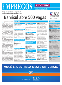 Banrisul abre 500 vagas