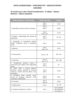 EDITAL SISTEMATIZADO &ndash; CONCURSOS TRT &ndash; ANALISTA