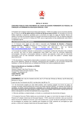 Edital 01/2012 - FCEE