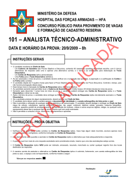 101 – ANALISTA TÉCNICO