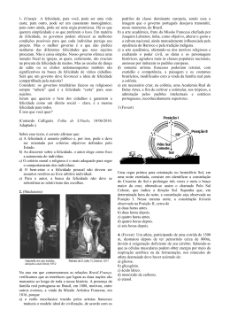 Prova com quest&otilde;es interdisciplinares