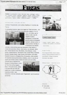 fugasB: Lisboa: Exposi&ccedil;&atilde;o com alma fadista n` A Arte da Terra