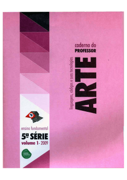 2&ordm; bimestre 2&ordf; S&Eacute;RIE - Educa&ccedil;&atilde;o em Arte &ndash; M&uacute;sica &ndash; Volumes 1, 2 e 3