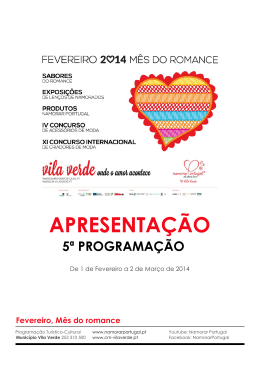 Dossi&ecirc; da Programa&ccedil;&atilde;o 2014