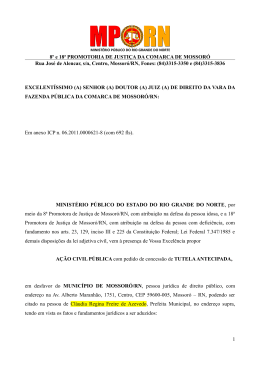 8&ordm; e 18&ordf; PROMOTORIA DE JUSTI&Ccedil;A DA COMARCA DE