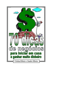 70 dicas para iniciar neg&oacute;cios em casa e ganhar