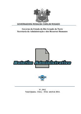 Governo do Estado do Rio Grande do Norte Secretaria da