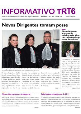 Fevereiro - Tribunal Regional do Trabalho da 6&ordf; Regi&atilde;o