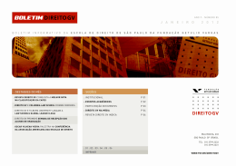 Janeiro 2012 - FGV DIREITO SP