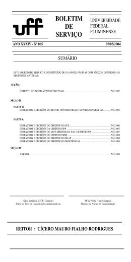 065, de 7/5/2004 - Universidade Federal Fluminense