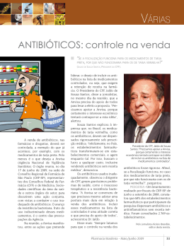 Antibi&oacute;ticos: controle na venda