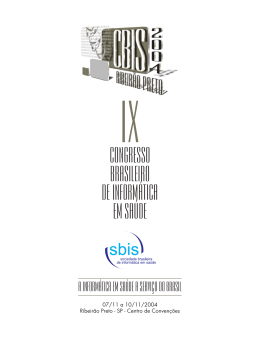 Programa&ccedil;&atilde;o do IX CBIS