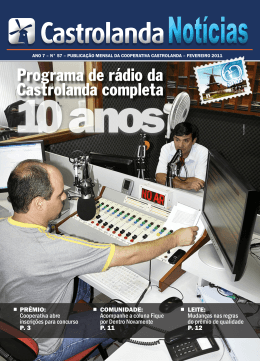 Programa de rádio da Castrolanda completa