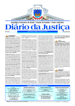 DI&Aacute;RIO DA JUSTI&Ccedil;A 2010 N&ordm; 13.615 Pre&ccedil;o R$ 2,00 Jo&atilde;o Pessoa