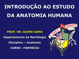 introdu&ccedil;&atilde;o ao estudo da anatomia