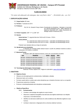 Anatomia Humana - no portal da UFV
