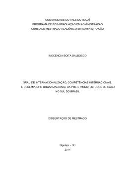 grau de internacionaliza&ccedil;&atilde;o, compet&ecirc;ncias internacionais e