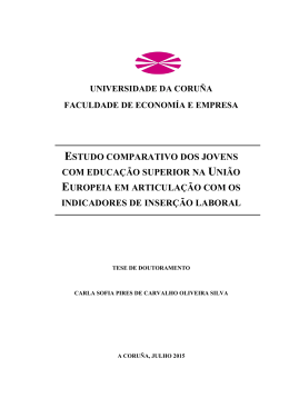 estudo comparativo dos jovens com educa&ccedil;&atilde;o superior na uni&atilde;o