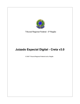 Manual do CRETA - Justi&ccedil;a Federal na Para&iacute;ba