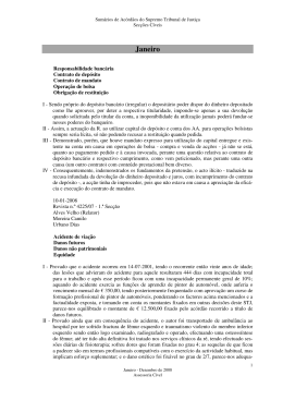 Janeiro - Supremo Tribunal de Justi&ccedil;a