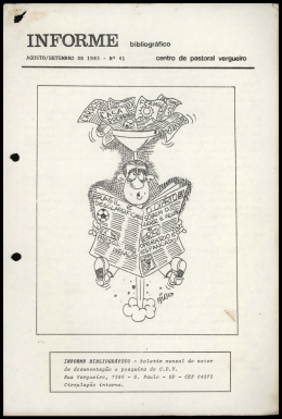 &bull; INFORME - Centro de Documenta&ccedil;&atilde;o e Pesquisa Vergueiro