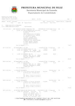 PREFEITURA MUNICIPAL DE FELIZ - Governo do Estado do Rio