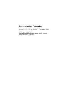 Demonstrativo Financeiro 2013