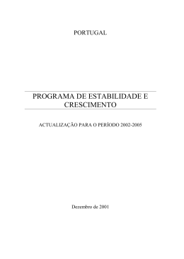 Programa de Estabilidade e Crescimento 2002-2005