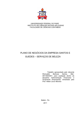 plano de neg&oacute;cios da empresa santos e guedes