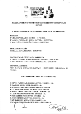resultado provisório