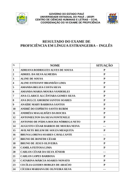 resultado do vii e.p. &ndash; ingl&ecirc;s