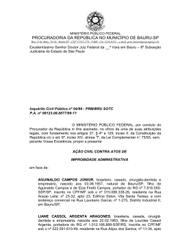 Inquérito Civil Público nº 04/99 - PRM/BRU SOTC