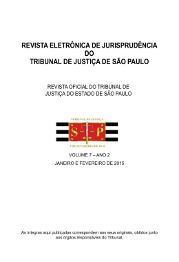 Revista Eletrônica de Jurisprudência do Tribunal de Justiça