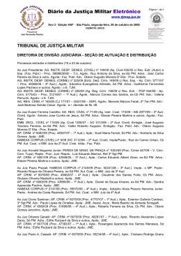 Di&aacute;rio da Justi&ccedil;a Militar Eletr&ocirc;nico