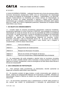 Edital de Credenciamento