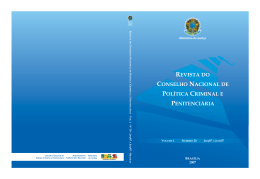 Revista do Conselho Nacional de Politica Penitenci&aacute;ria n&uacute;mero 20