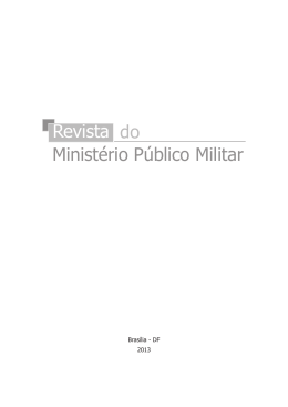 Edi&ccedil;&atilde;o 23 - Minist&eacute;rio P&uacute;blico Militar
