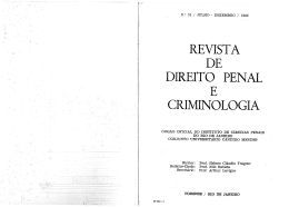 REVISTA DE DIREITO PENAL CRIMINOLOGIA