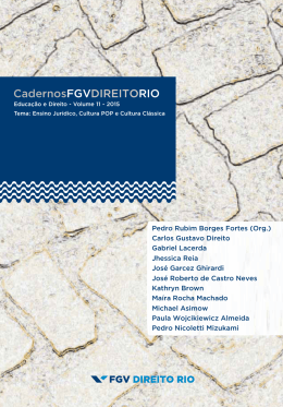 CadernosFGVDIREITORIO - Sistema de Bibliotecas FGV