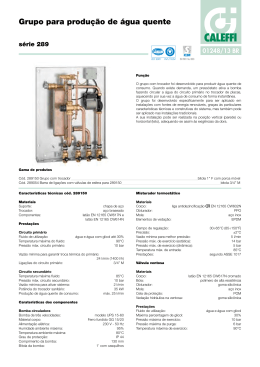 Grupo para produ&ccedil;&atilde;o de &aacute;gua quente
